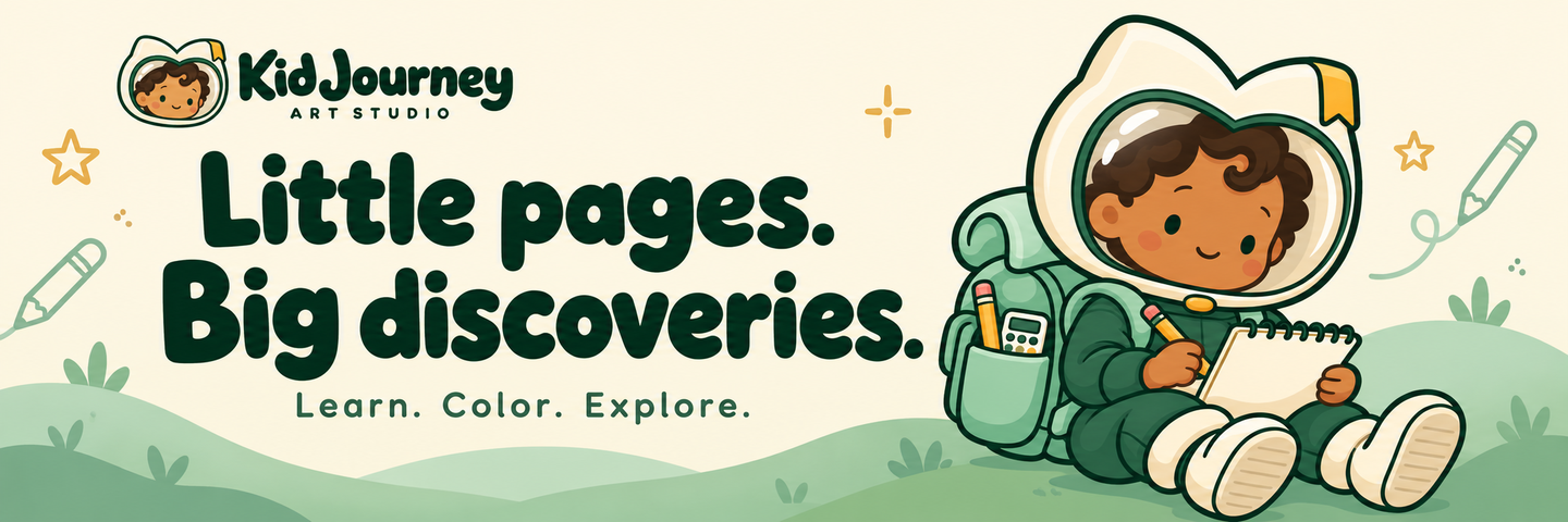 Kid Journey: Little pages. Big discoveries. Learn. Color. Explore.